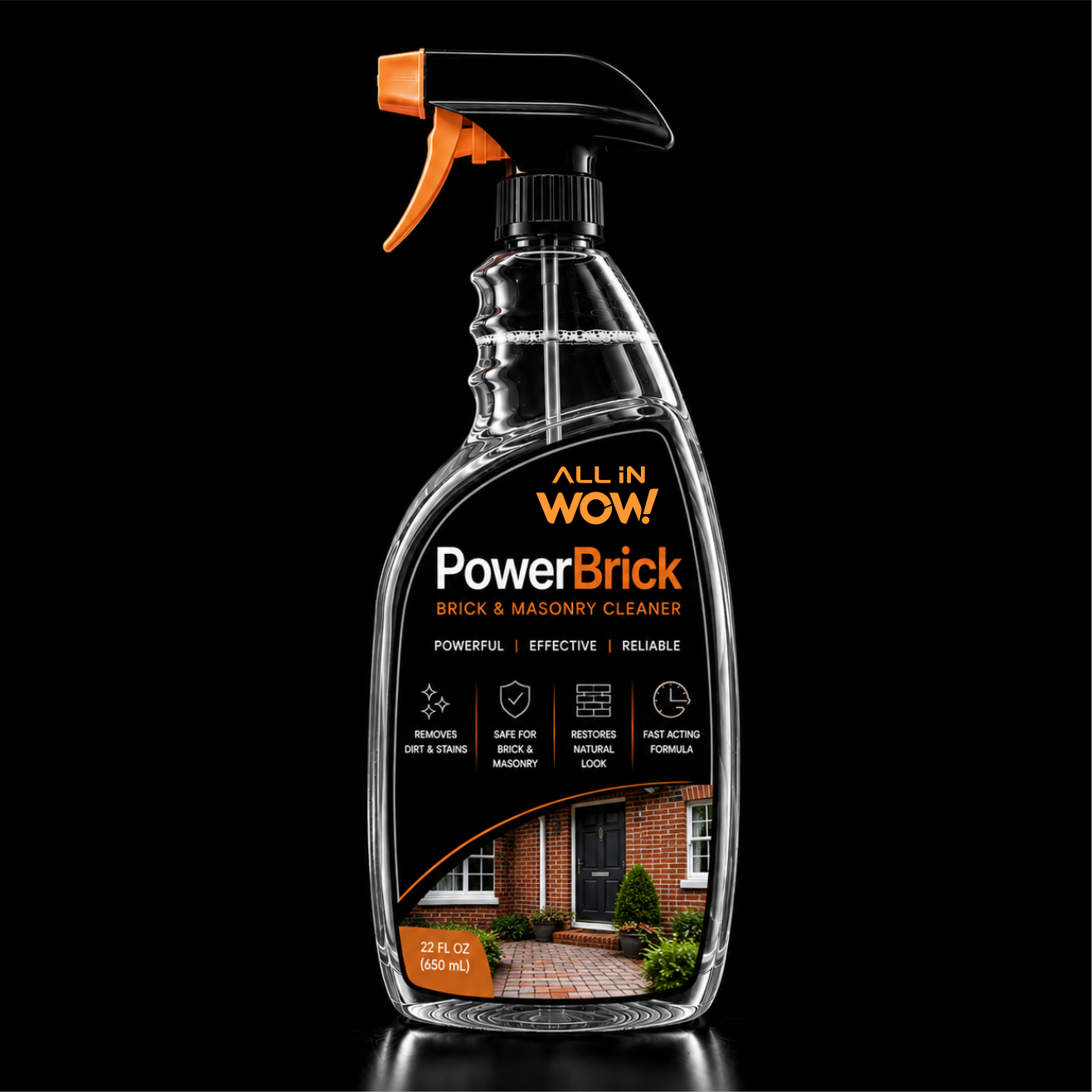 ALLiNWOW – BrickJet – 22 fl oz - Power Brick Cleaner