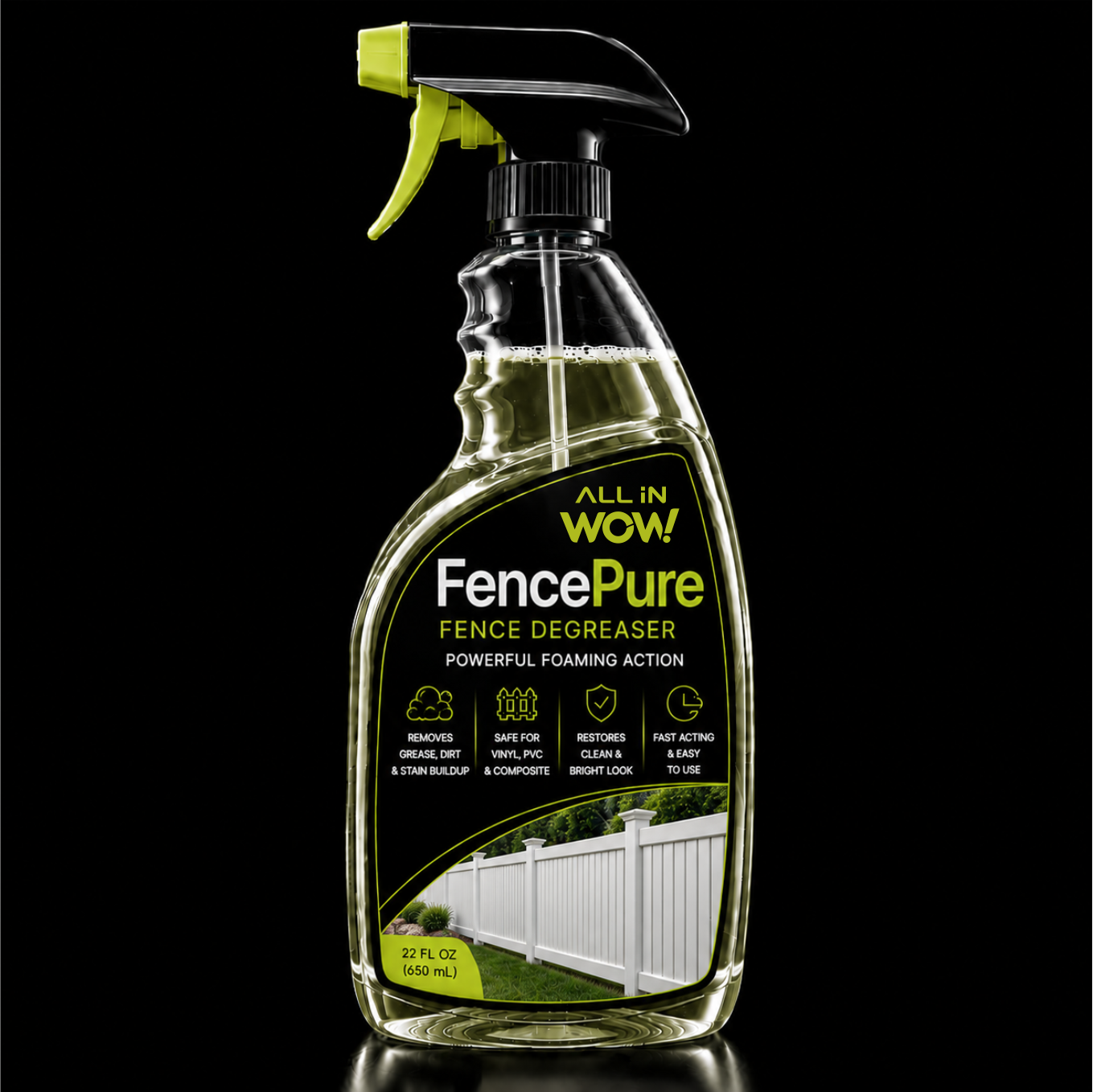 ALLiNWOW – FencePure – 22 fl oz - Fence Degreaser