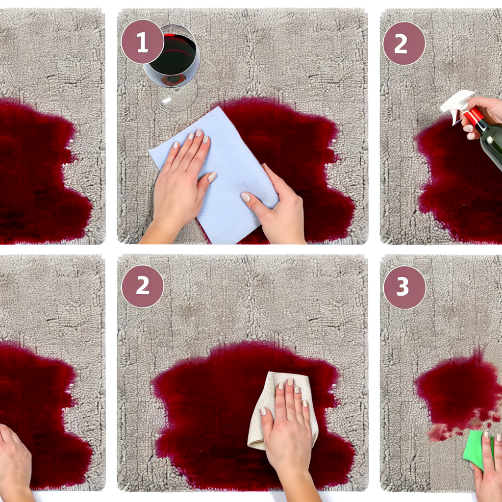 How To Remove Wine Stains From A Carpet?