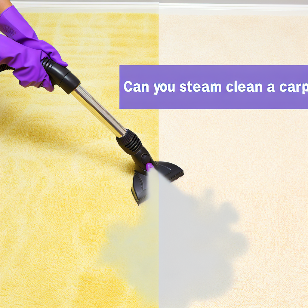 Can You Steam Clean A Carpet?