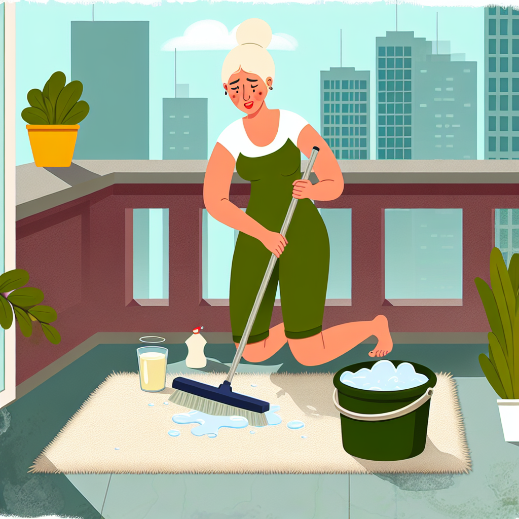 How To Clean A Carpet On The Balcony?