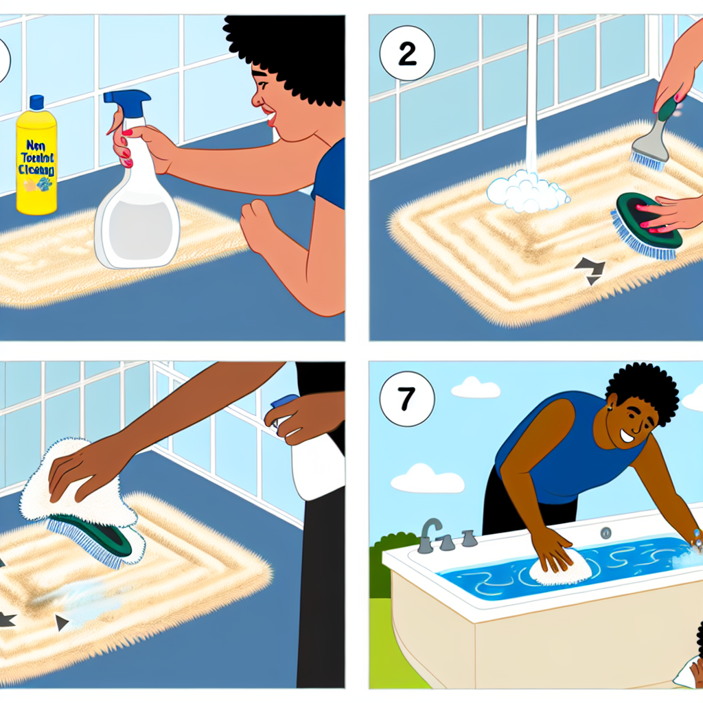 How To Clean A Bathroom Rug?