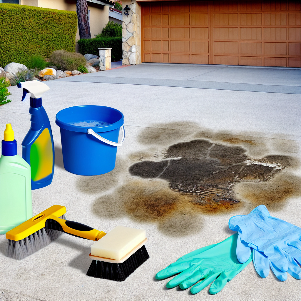 How to Remove Oil Stains From Concrete Driveways?