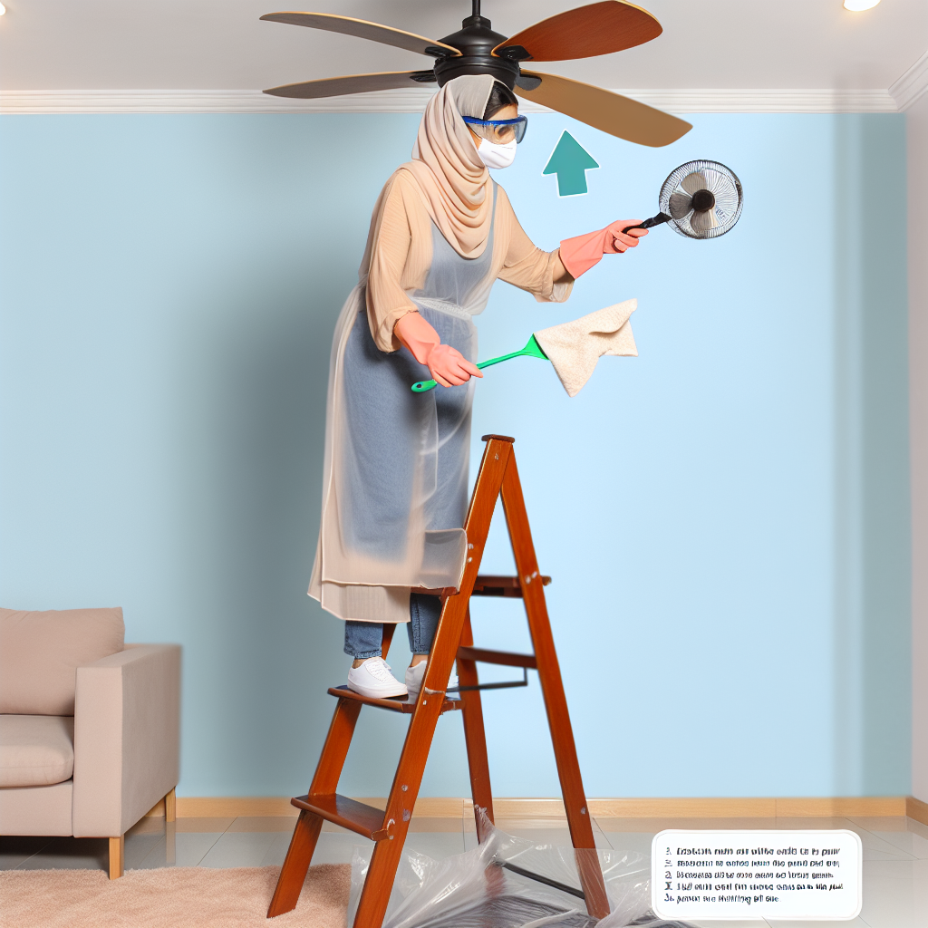 How to Clean Ceiling Fans Without Making a Mess?
