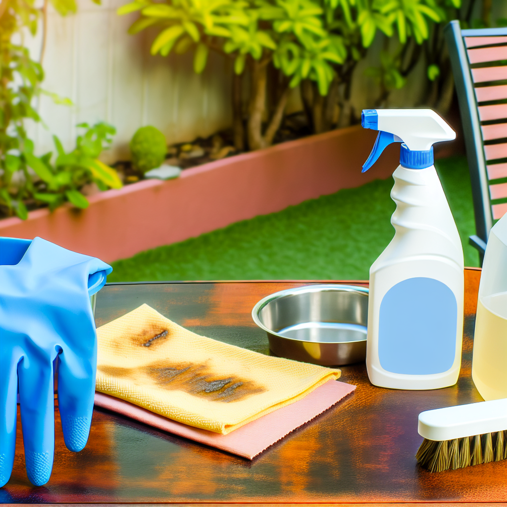 How to Remove Tough Stains From Outdoor Furniture?