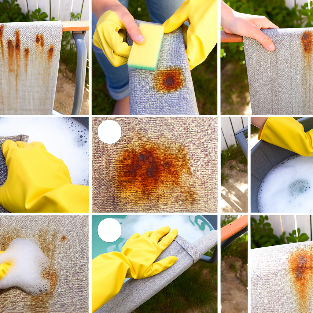 How to Remove Rust Stains From Outdoor Fabrics?