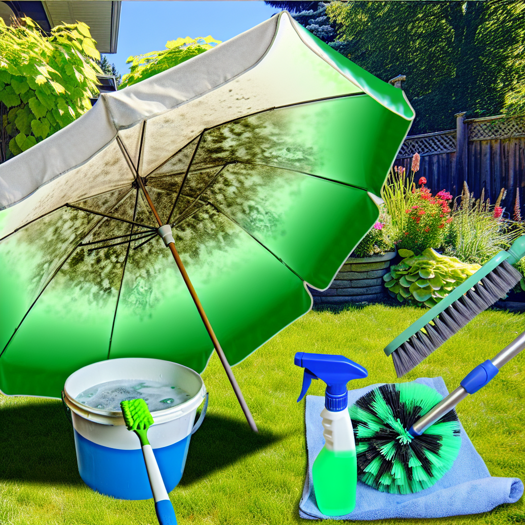 How to Clean Moldy Patio Umbrellas?