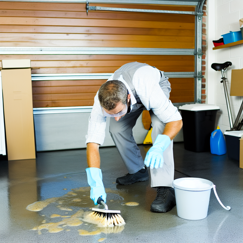 How to Clean Tough Grease From Garage Concrete?