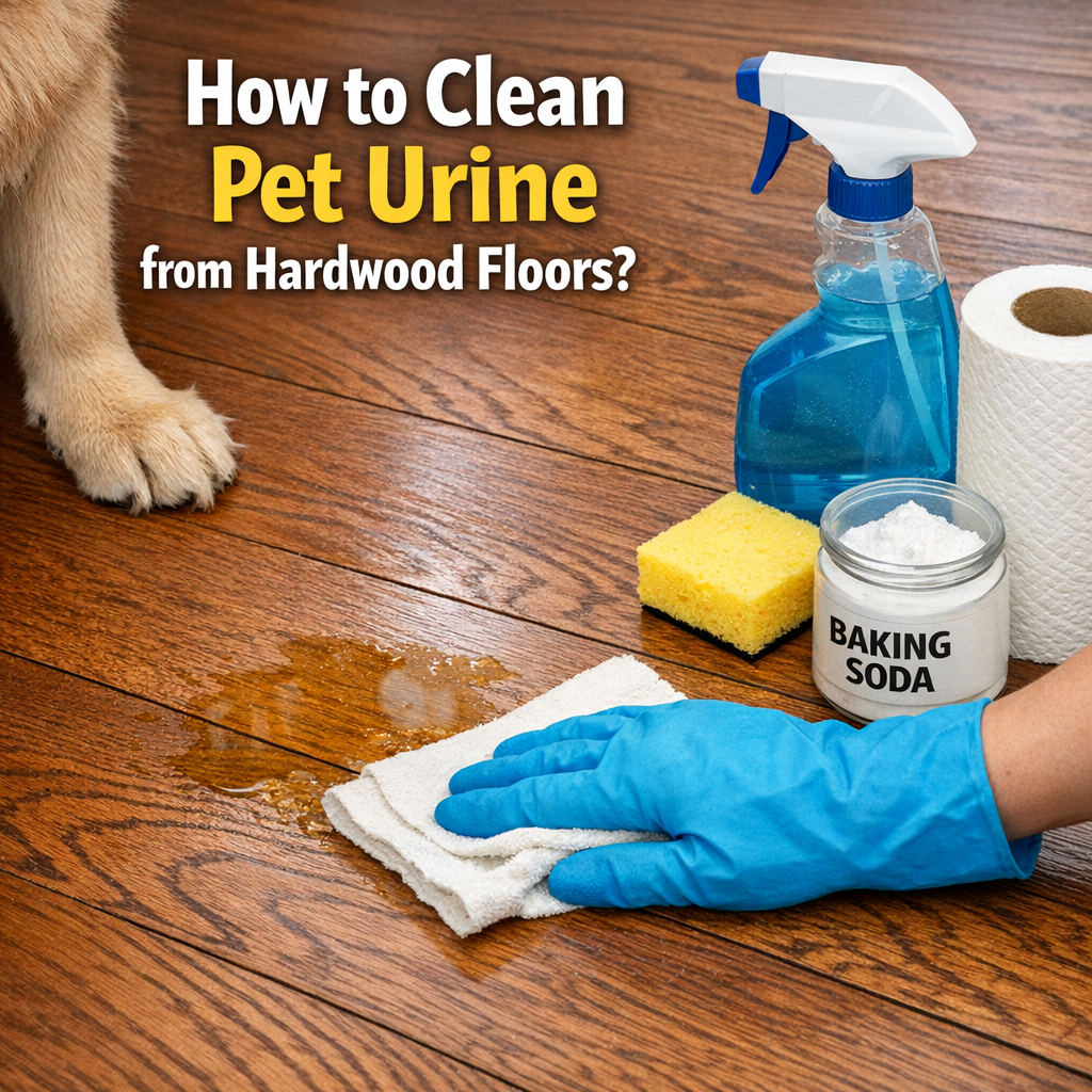 How to Clean Pet Urine from Hardwood Floors?