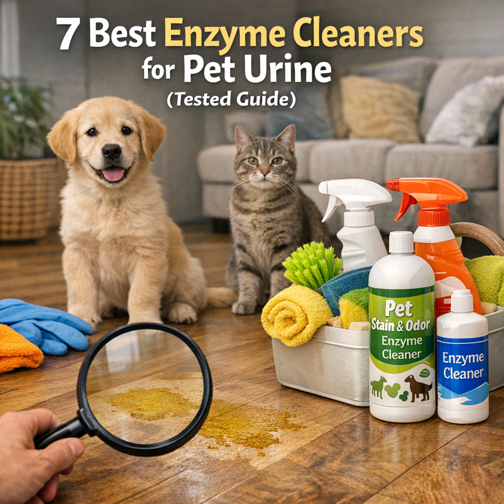 7 Best Enzyme Cleaners for Pet Urine (Tested Guide)