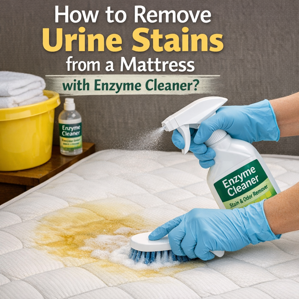 How to Remove Urine Stains from a Mattress with Enzyme Cleaner?