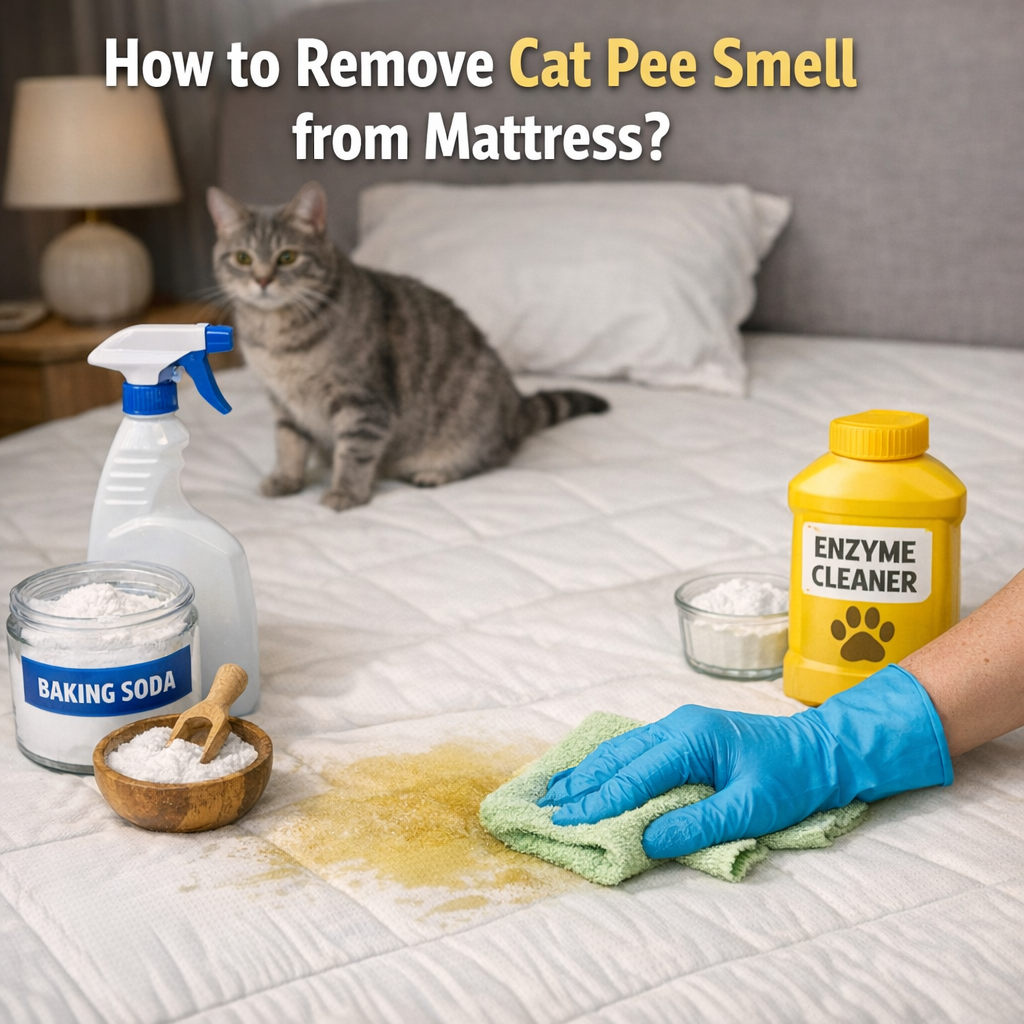 How to Remove Cat Pee Smell from Mattress?