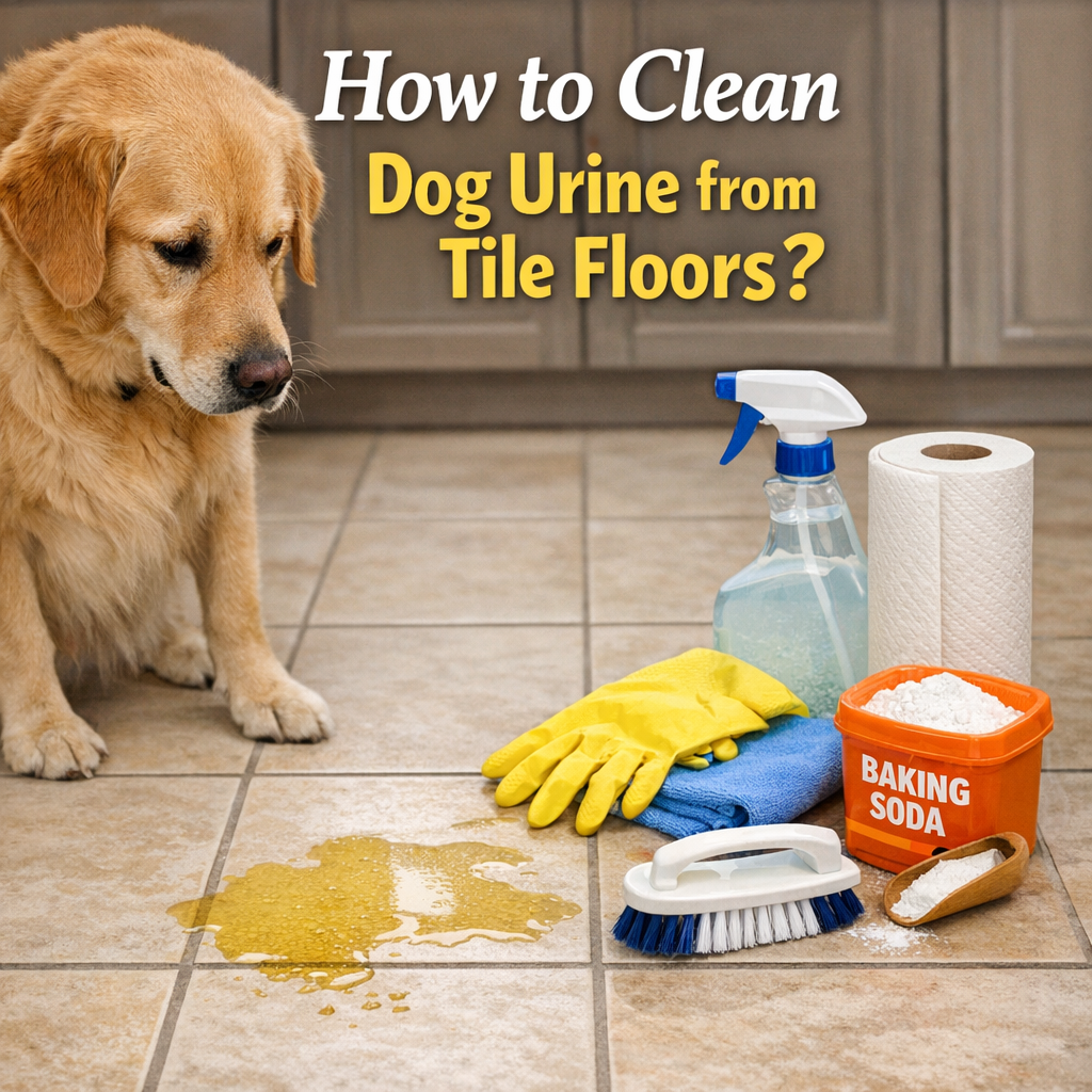 How to Clean Dog Urine from Tile Floors?