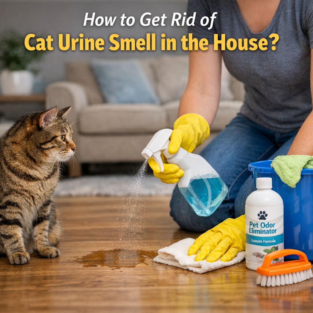 How to Get Rid of Cat Urine Smell in the House?