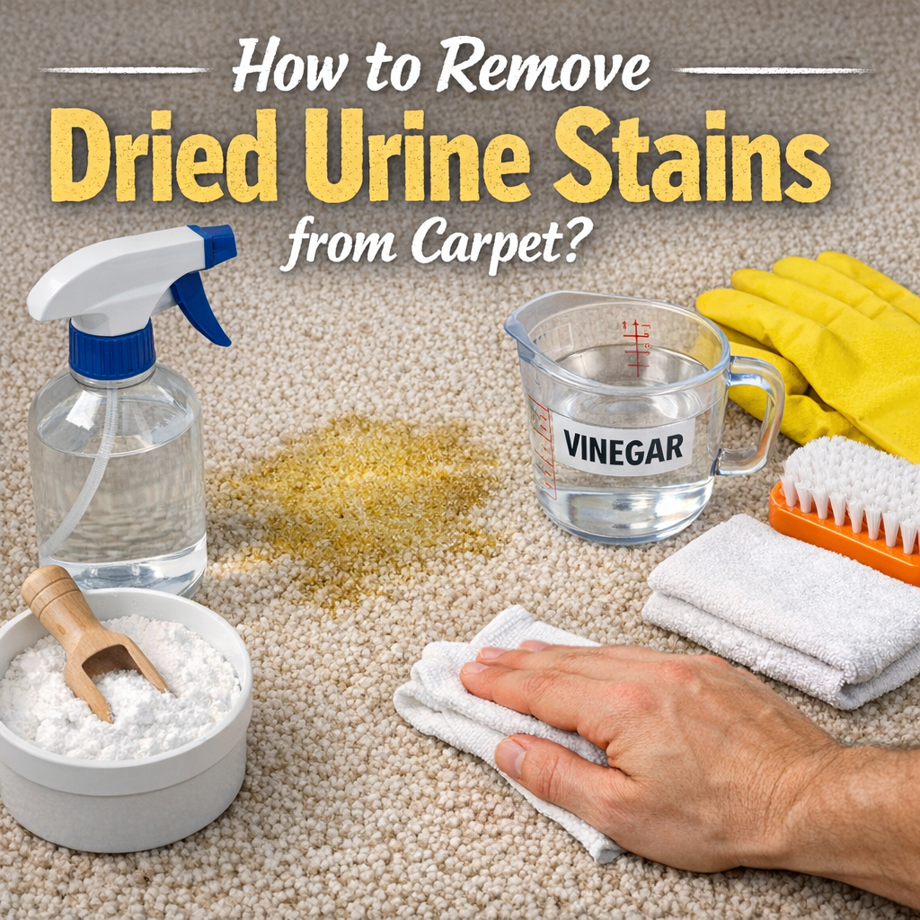 How to Remove Dried Urine Stains from Carpet?