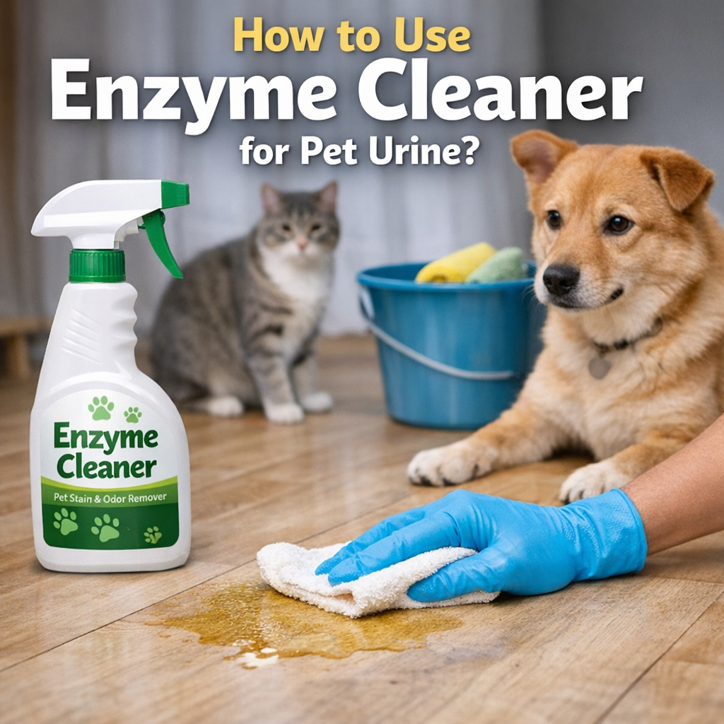 How to Use Enzyme Cleaner for Pet Urine?