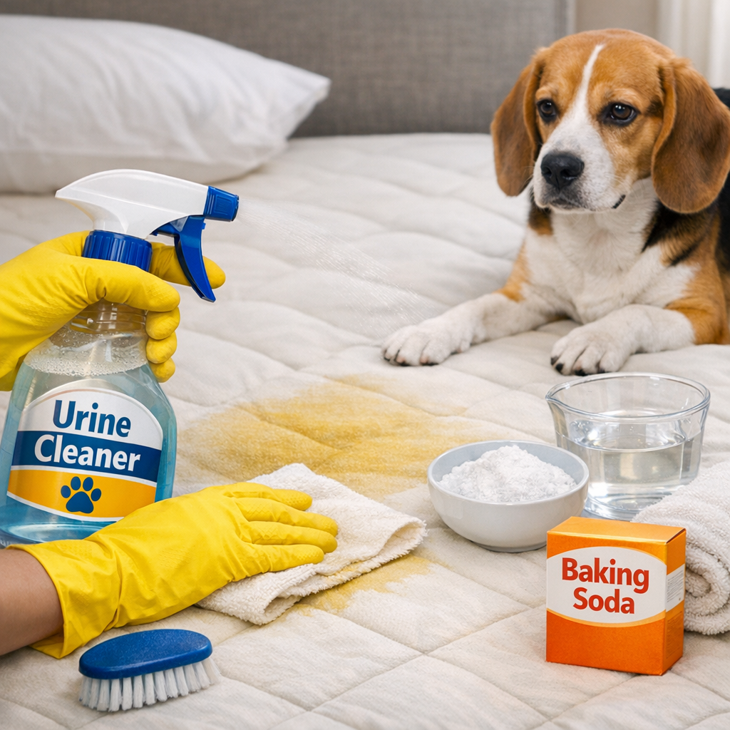 How to Remove Dog Urine from Mattress?