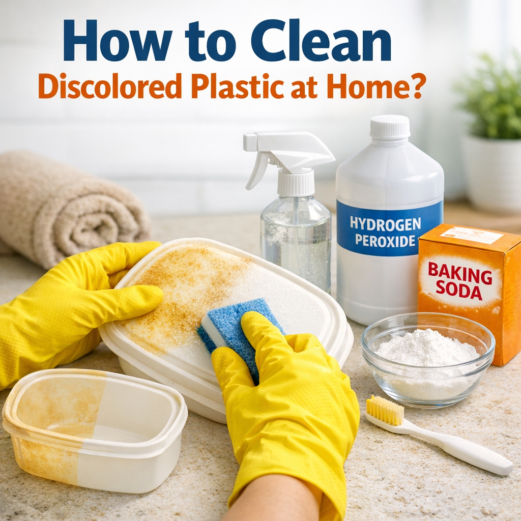 How to Clean Discolored Plastic at Home?