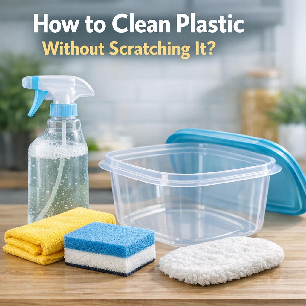 How to Clean Plastic Without Scratching It?