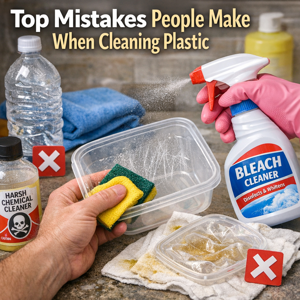 Top Mistakes People Make When Cleaning Plastic