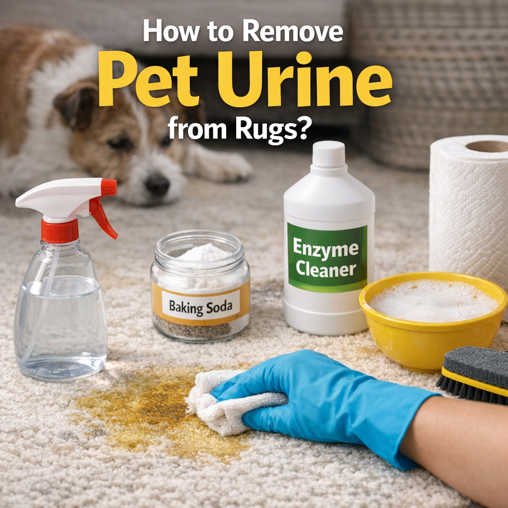 How to Remove Pet Urine from Rugs?