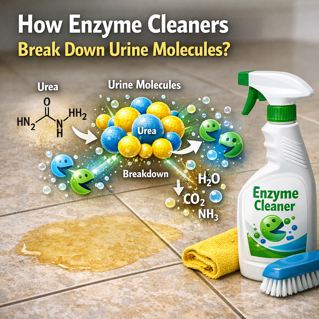 How Enzyme Cleaners Break Down Urine Molecules?