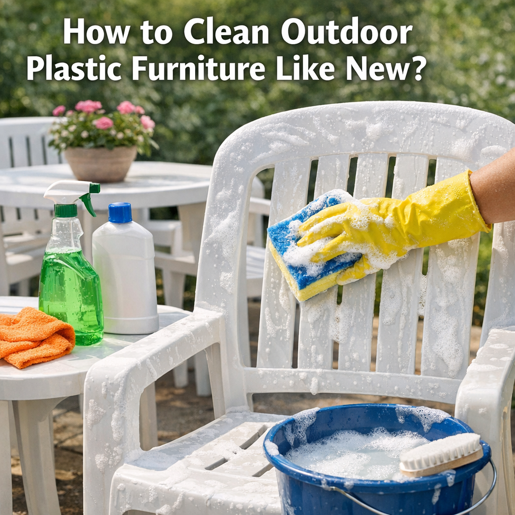 How to Clean Outdoor Plastic Furniture Like New?