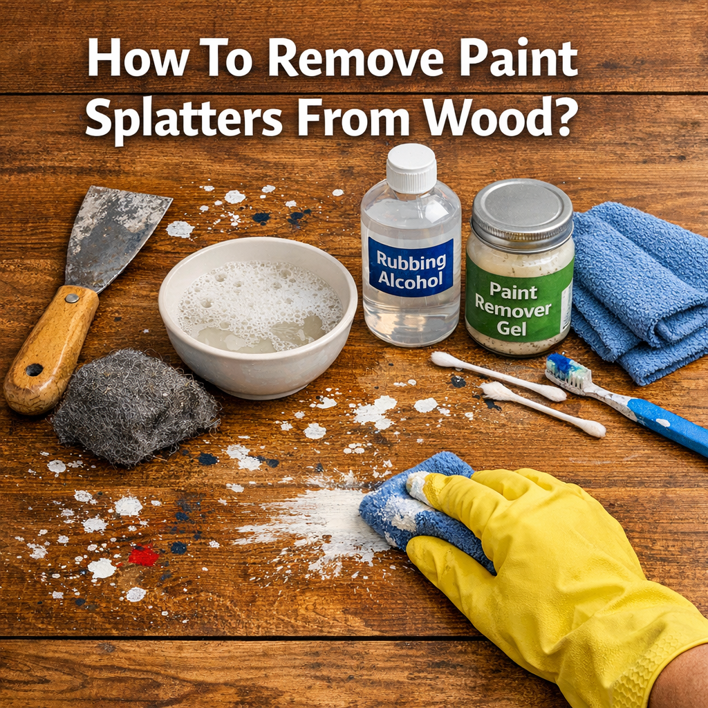How To Remove Paint Splatters From Wood?