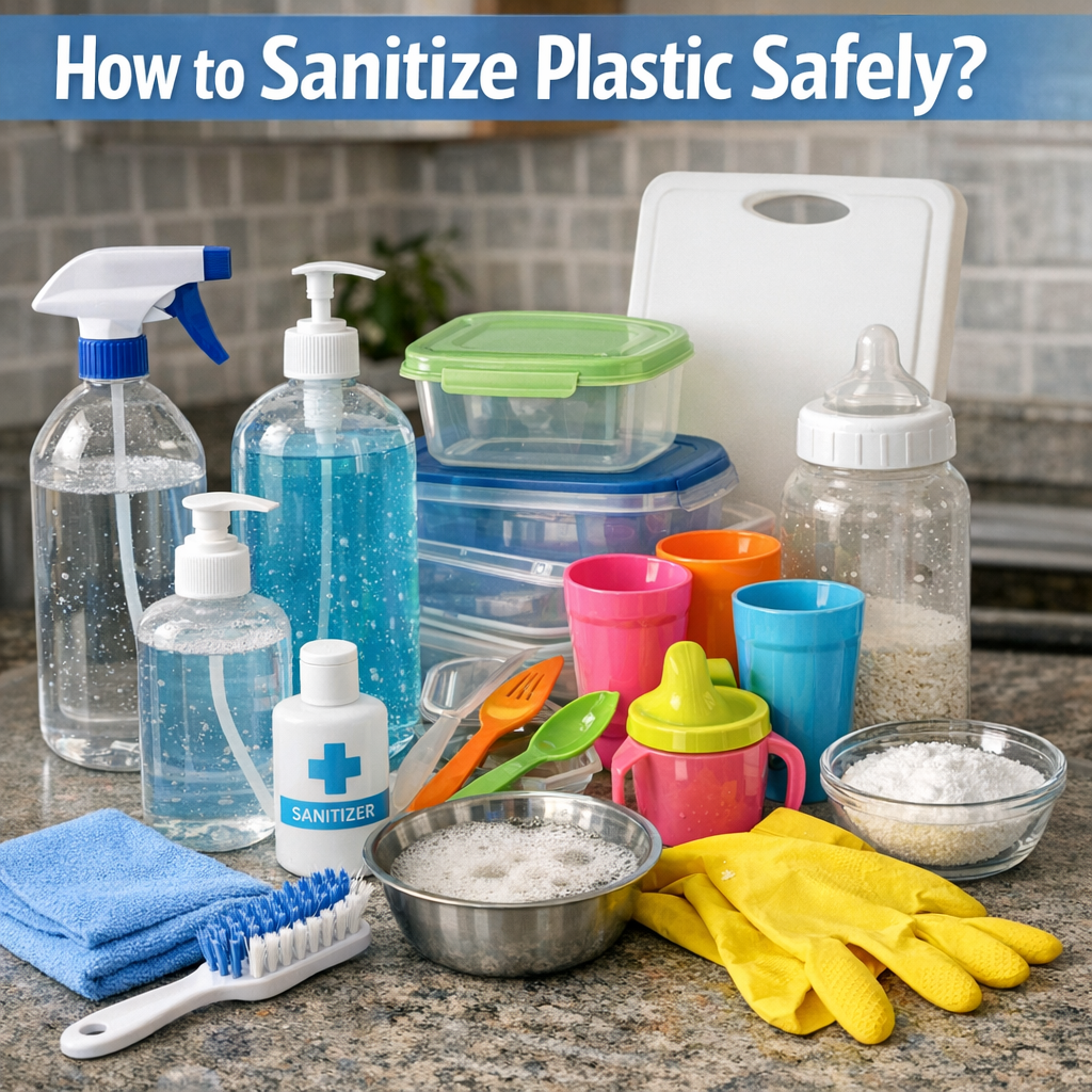 How to Sanitize Plastic Safely?