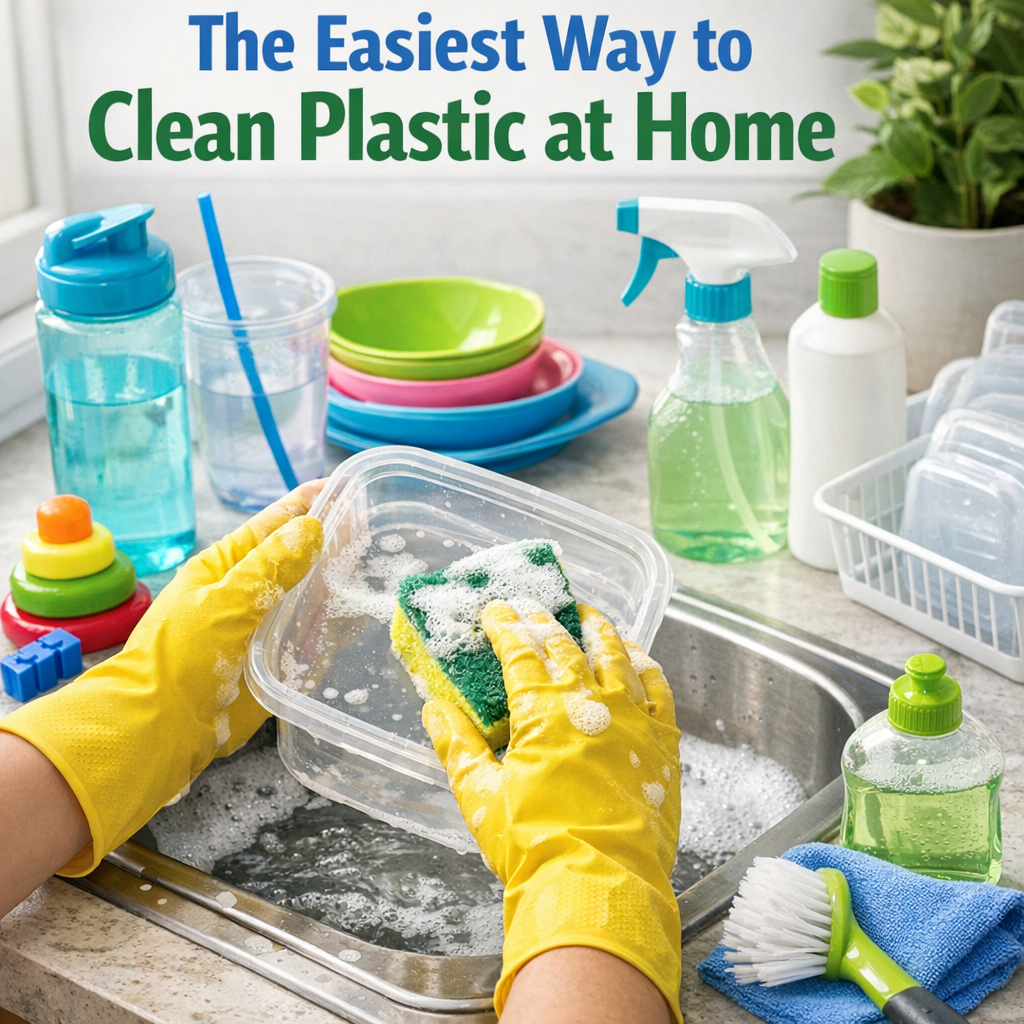 The Easiest Way to Clean Plastic at Home