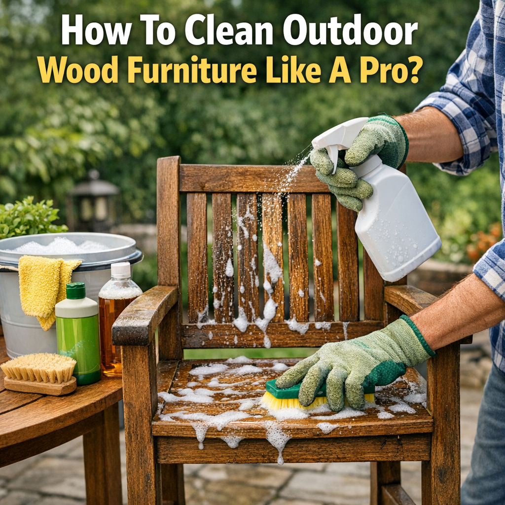 How To Clean Outdoor Wood Furniture Like A Pro?