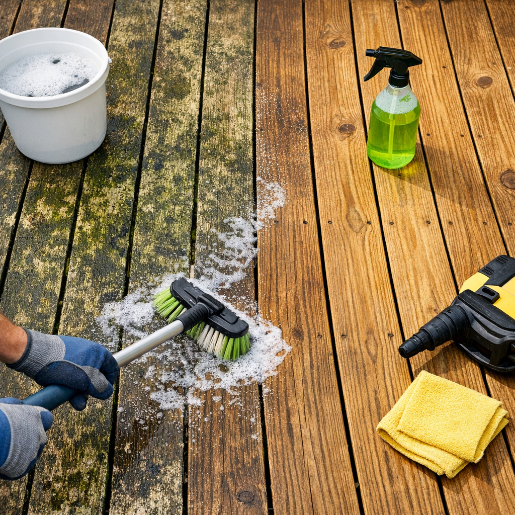 The Best Way To Remove Mold From Wooden Decks
