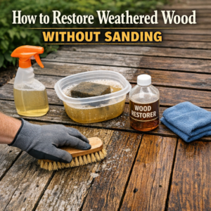 How To Restore Weathered Wood Without Sanding