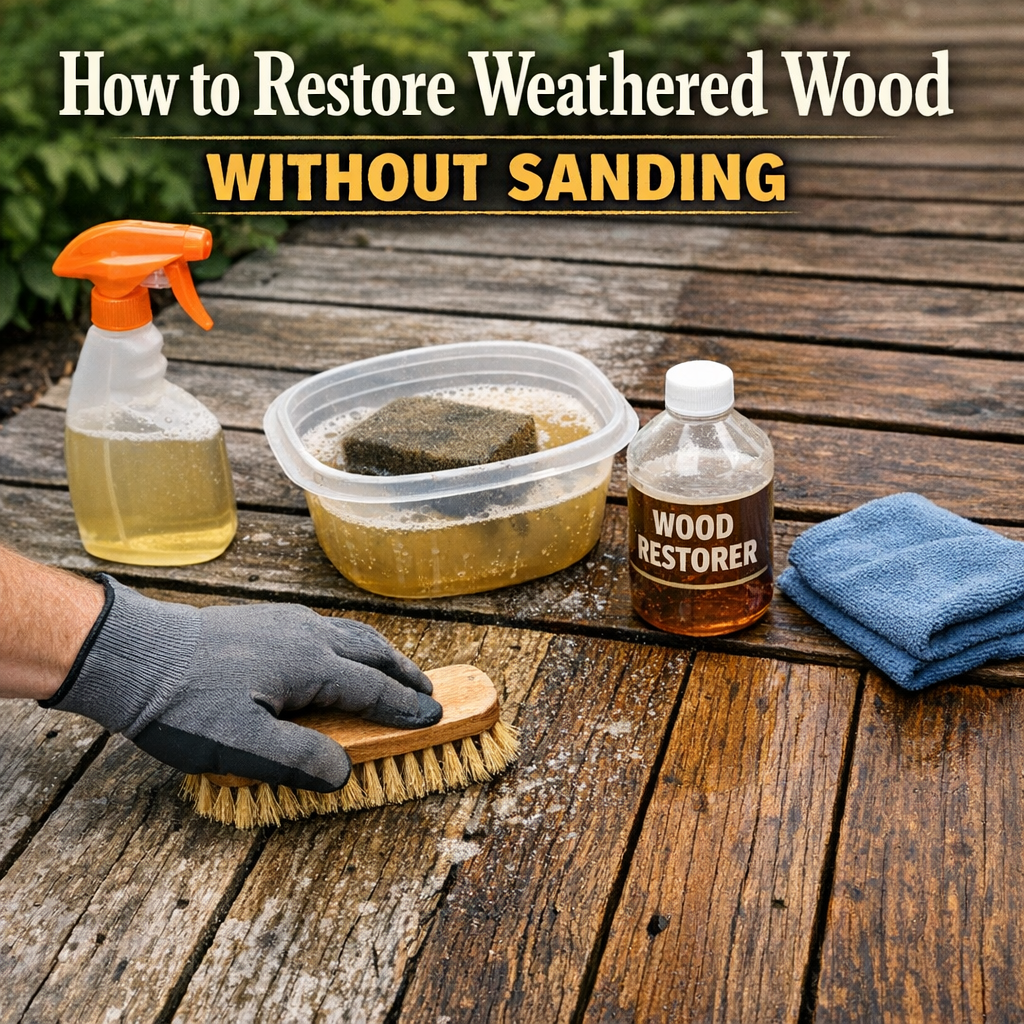 How To Restore Weathered Wood Without Sanding
