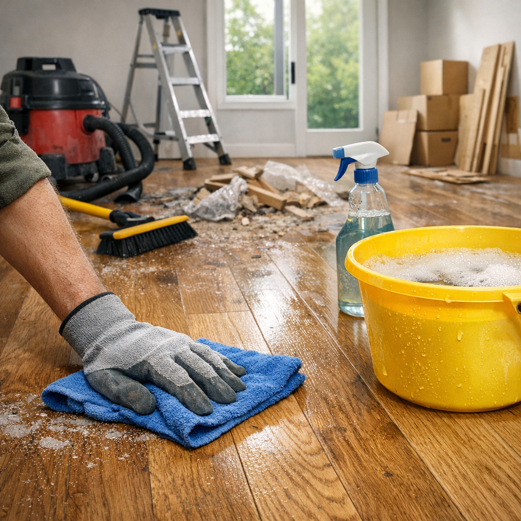 How To Clean Wood After Construction Work?