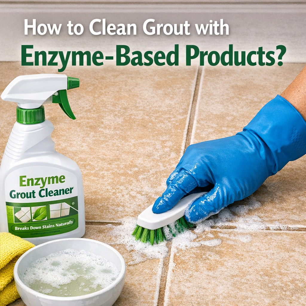 How to Clean Grout with Enzyme-Based Products?