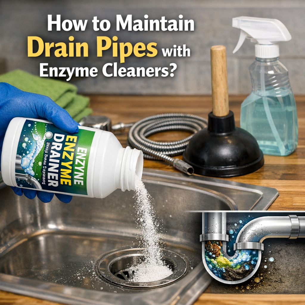 How to Maintain Drain Pipes with Enzyme Cleaners?