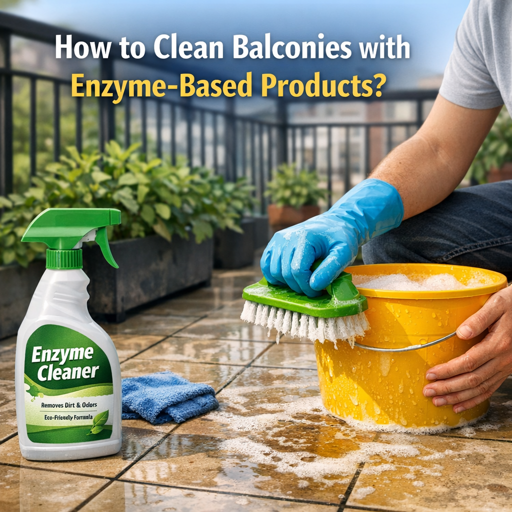 How to Clean Balconies with Enzyme-Based Products?