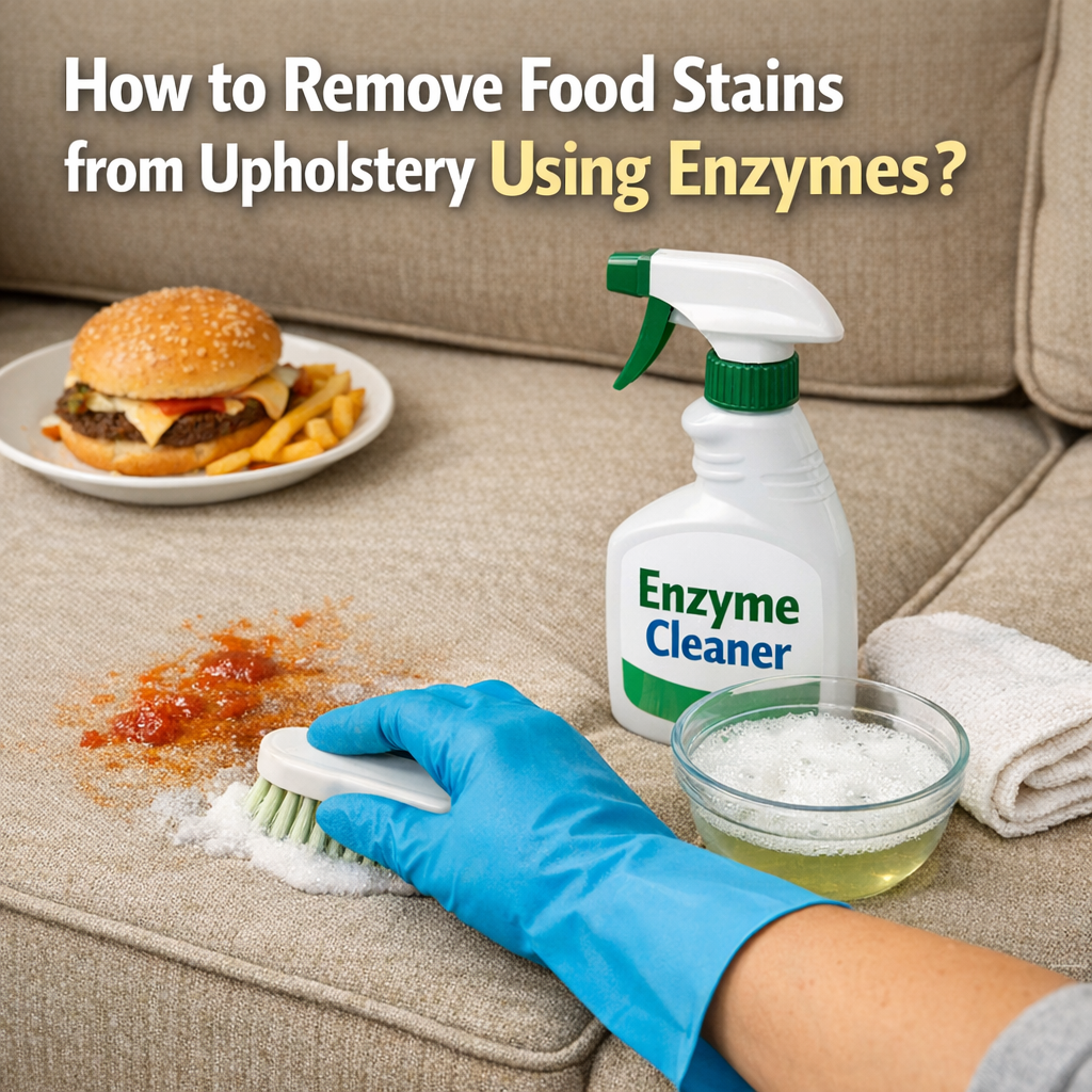How to Remove Food Stains from Upholstery Using Enzymes?