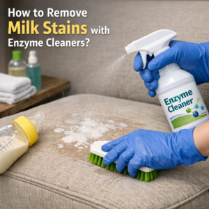 How to Remove Milk Stains with Enzyme Cleaners?