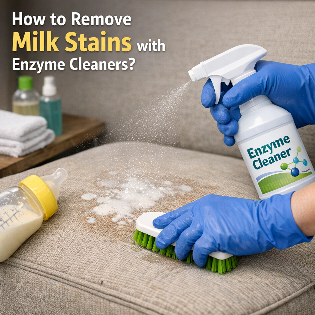 How to Remove Milk Stains with Enzyme Cleaners?